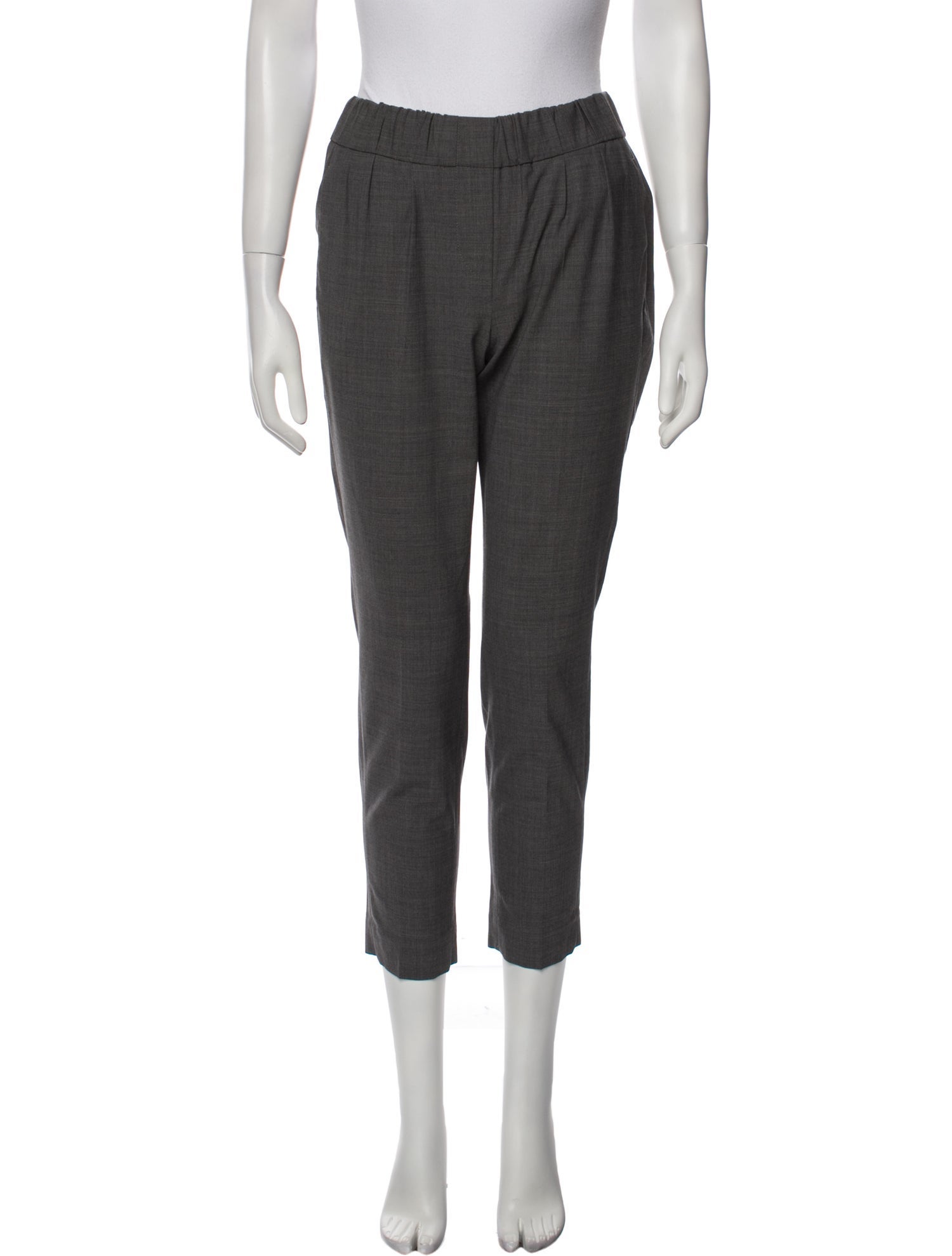 Brunello Cucinelli Virgin Wool Straight Leg Pants