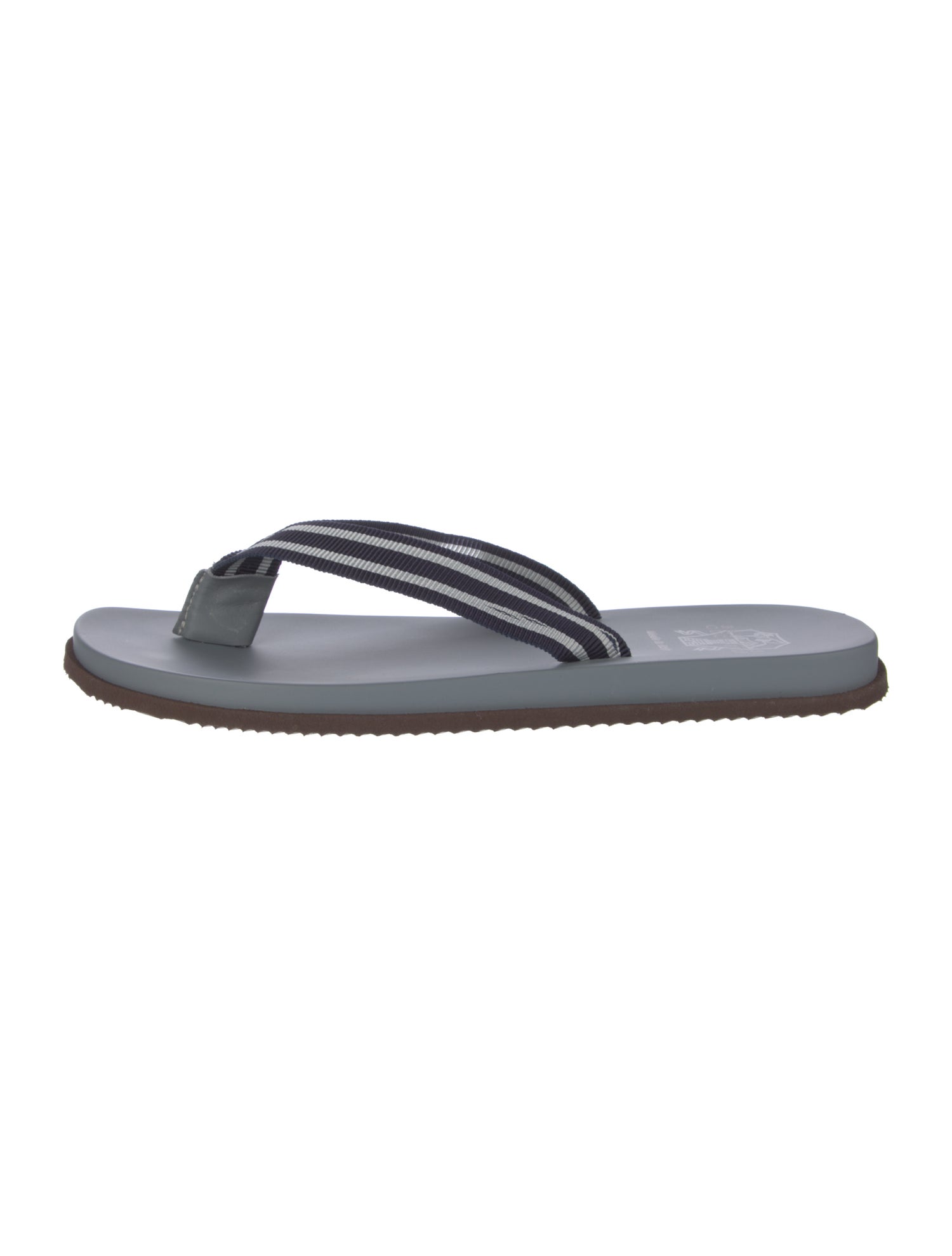 Brunello Cucinelli Canvas Flip Flops