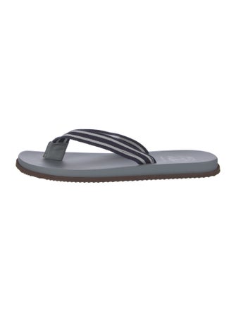 Brunello Cucinelli Canvas Flip Flops