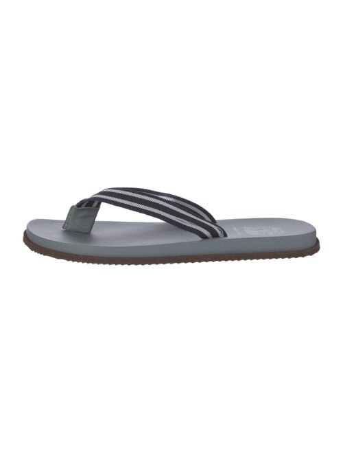 Brunello Cucinelli Canvas Flip Flops