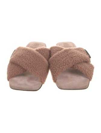 Brunello Cucinelli Monili Shearling Slides