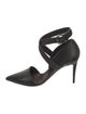 Brunello Cucinelli Leather Beaded Accents D'Orsay Pumps
