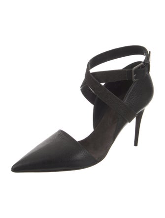 Brunello Cucinelli Leather Beaded Accents D'Orsay Pumps