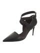 Brunello Cucinelli Leather Beaded Accents D'Orsay Pumps