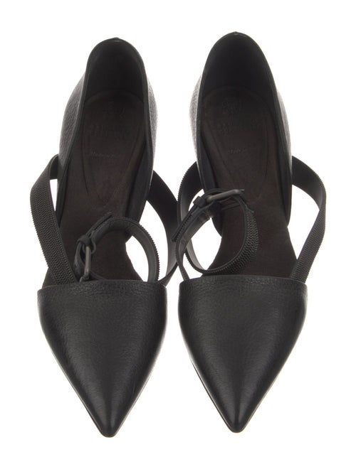 Brunello Cucinelli Leather Beaded Accents D'Orsay Pumps