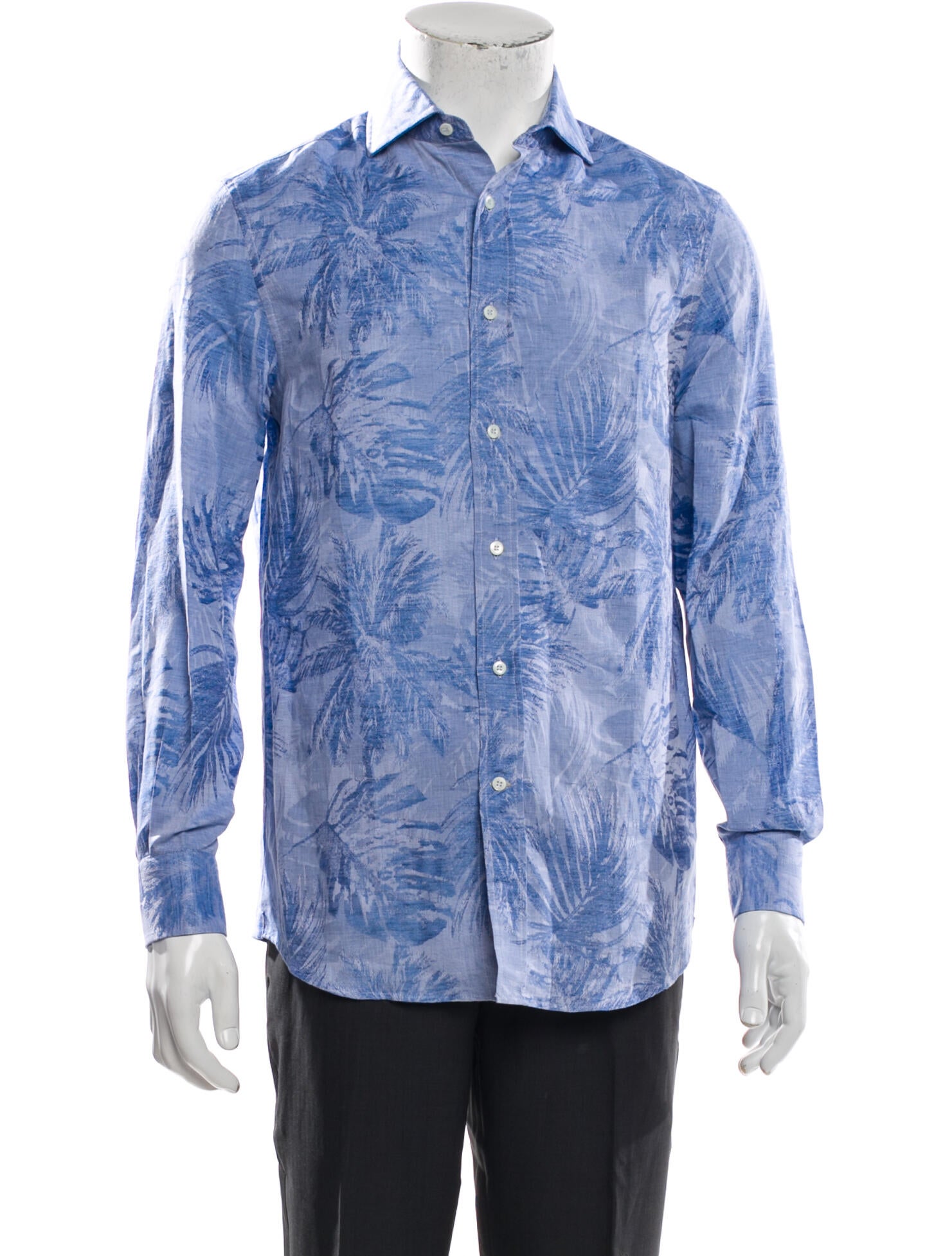 Brunello Cucinelli Printed Long Sleeve Shirt