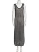Brunello Cucinelli Polka Dot Print Long Dress