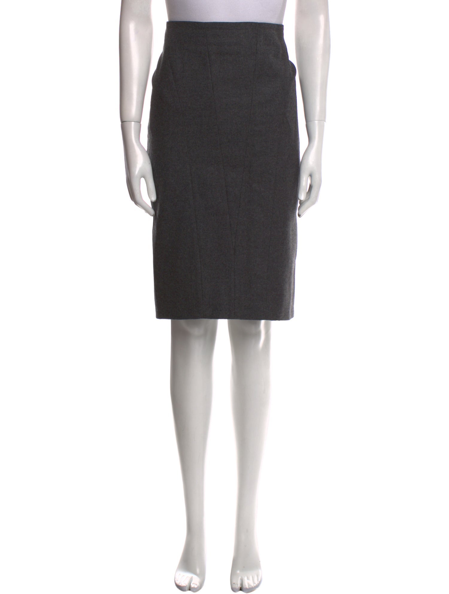 Brunello Cucinelli Virgin Wool Knee-Length Skirt
