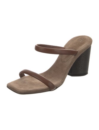 Brunello Cucinelli Monili Leather Slides