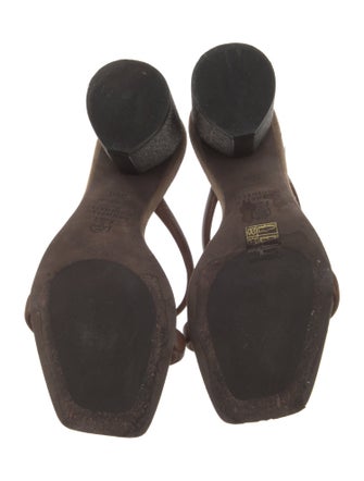 Brunello Cucinelli Monili Leather Slides