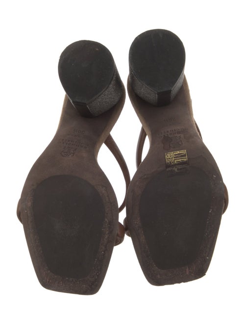 Brunello Cucinelli Monili Leather Slides