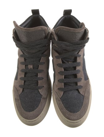 Brunello Cucinelli Monili Suede Sneakers