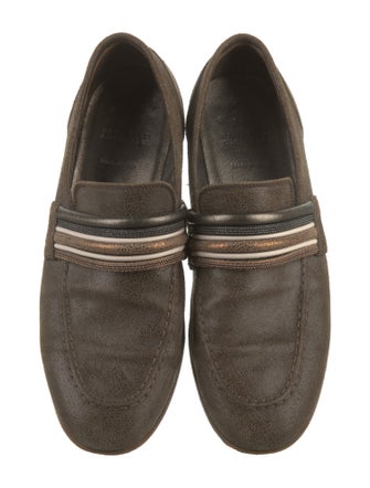 Brunello Cucinelli Monili Leather Loafers