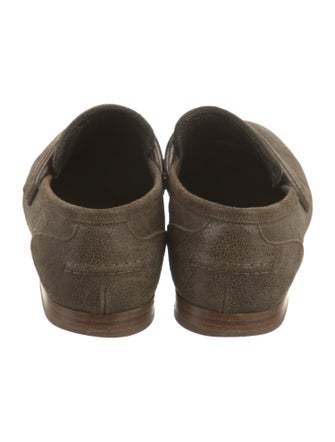 Brunello Cucinelli Monili Leather Loafers