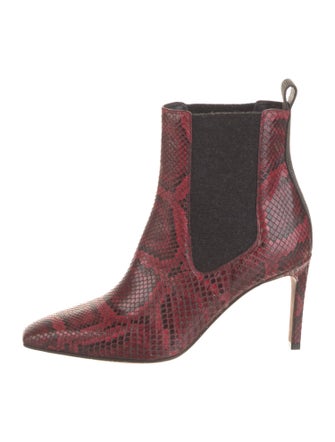 Brunello Cucinelli Monili Python Chelsea Boots