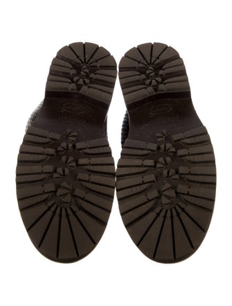 Brunello Cucinelli Monili Suede Combat Boots