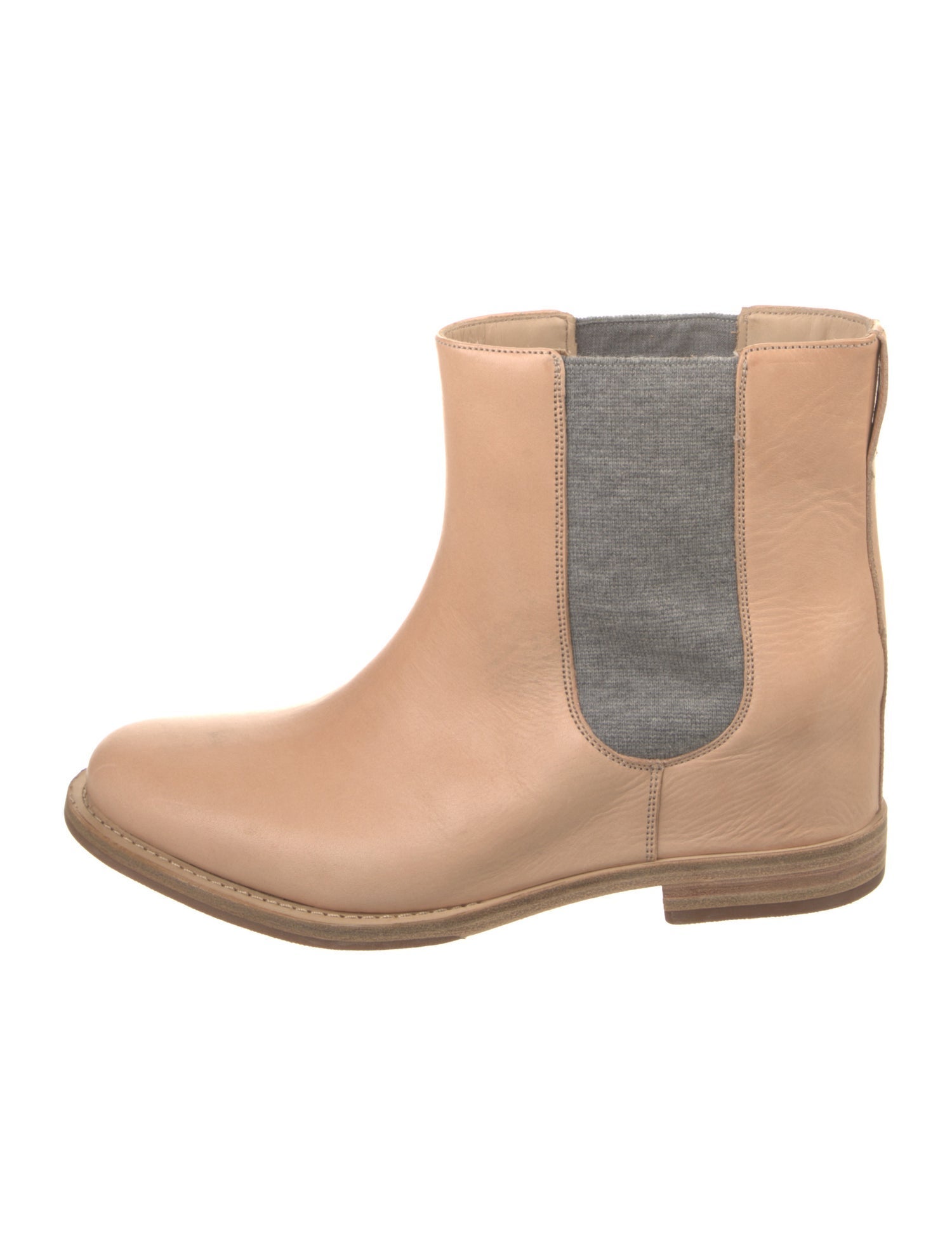 Brunello Cucinelli Leather Printed Chelsea Boots