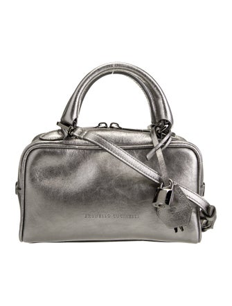 Brunello Cucinelli Leather Top Handle Bag
