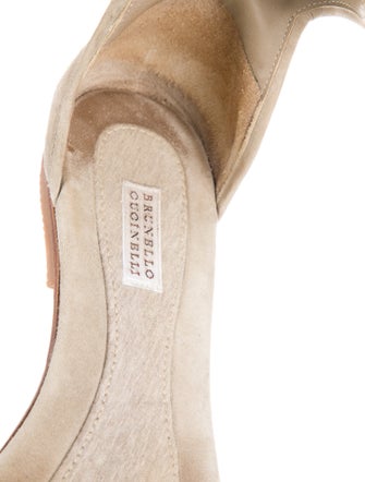 Brunello Cucinelli Suede Gladiator Sandals