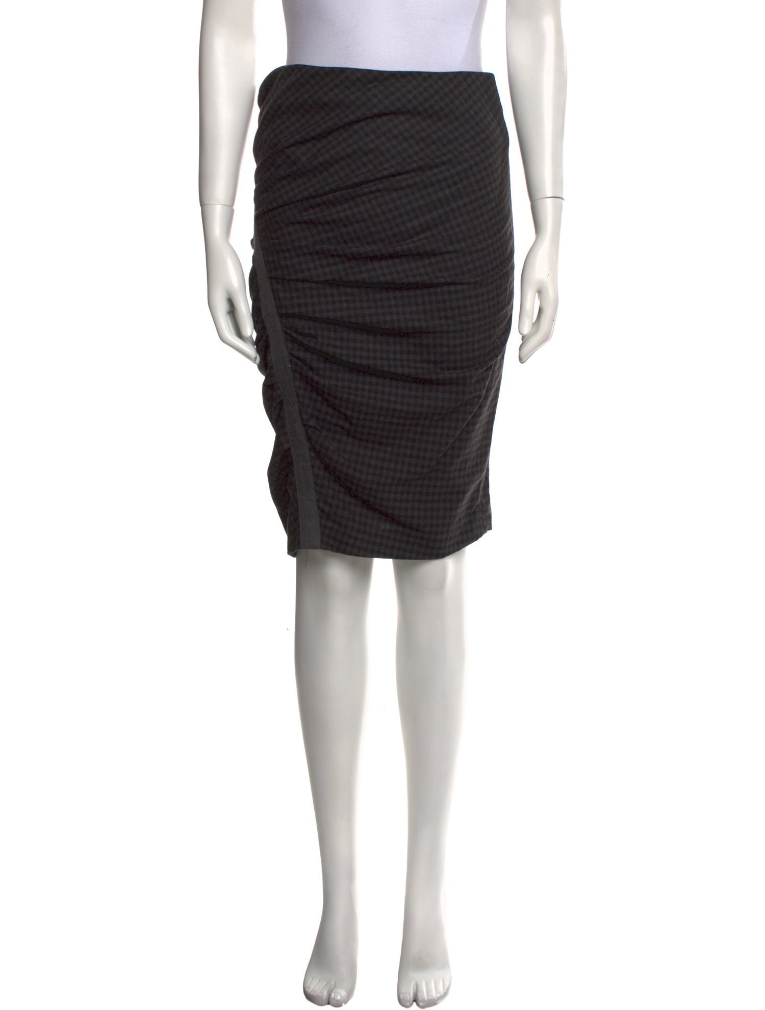 Brunello Cucinelli Virgin Wool Knee-Length Skirt