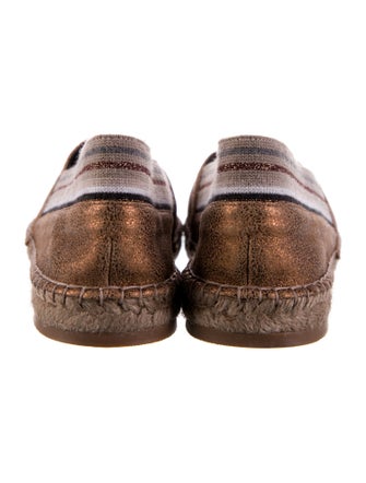 Brunello Cucinelli Leather Espadrilles