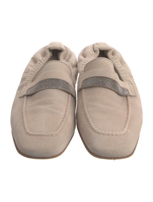 Brunello Cucinelli Monili Suede Mules