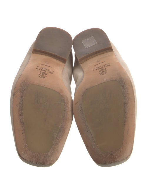 Brunello Cucinelli Monili Suede Mules