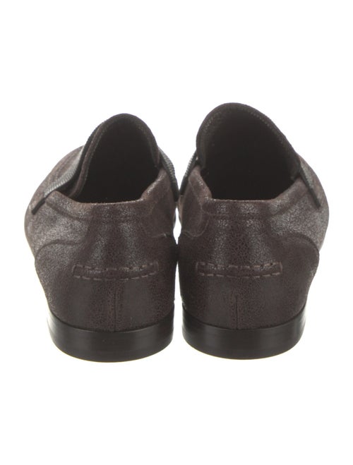 Brunello Cucinelli Monili Leather Loafers