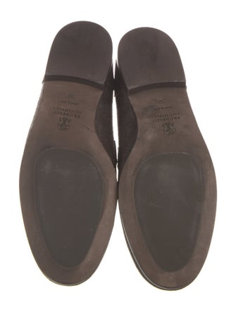 Brunello Cucinelli Monili Leather Loafers