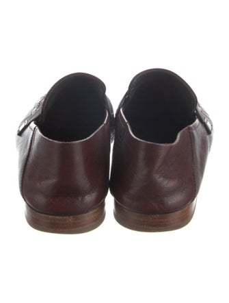 Brunello Cucinelli Leather Beaded Accents Loafers