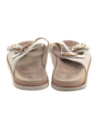 Brunello Cucinelli Suede Slides
