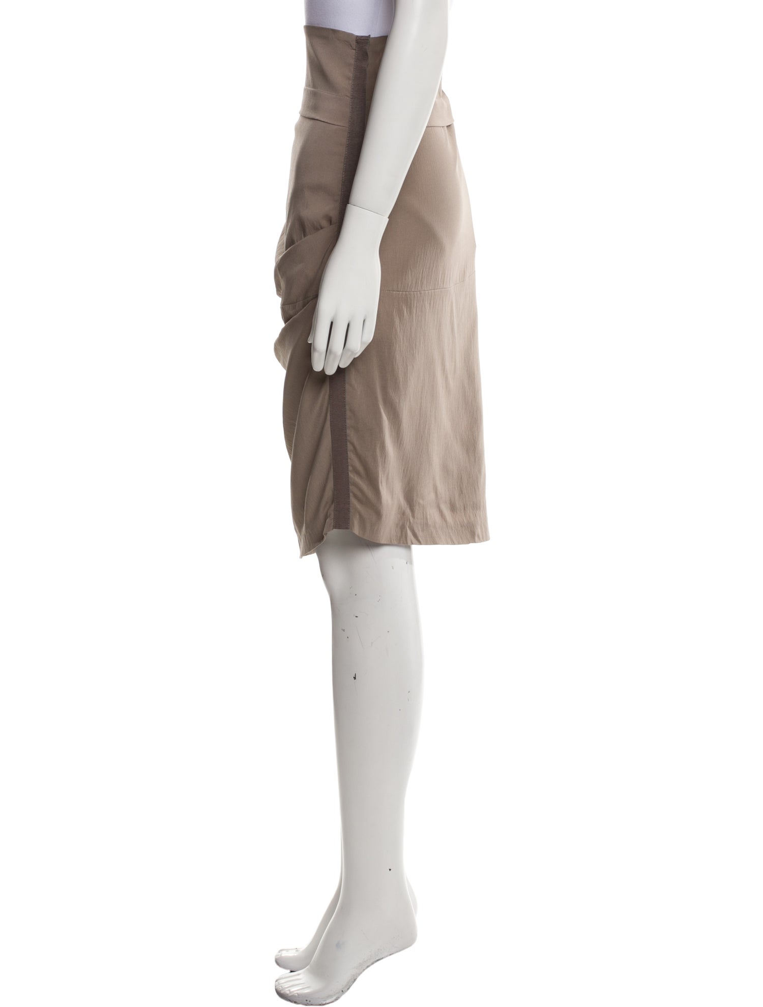 Brunello Cucinelli Silk Knee-Length Skirt