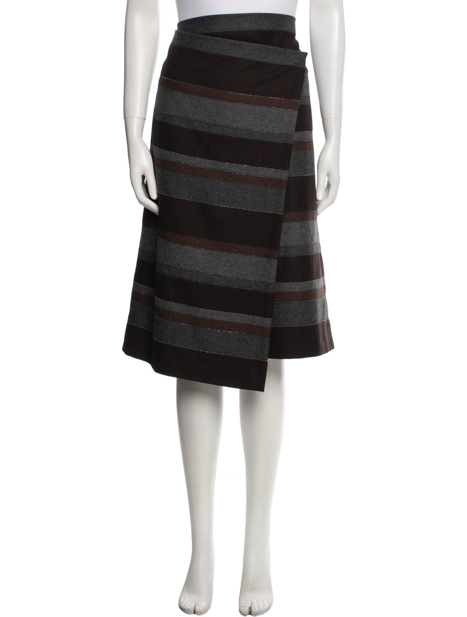 Brunello Cucinelli Wool Knee-Length Skirt