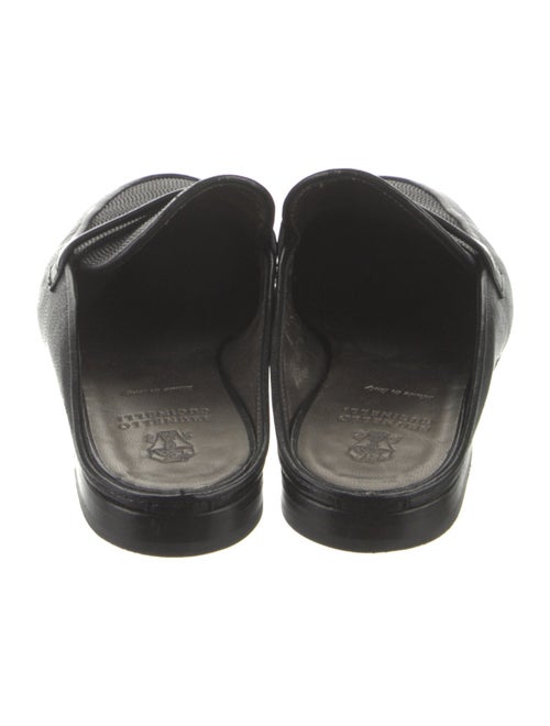 Brunello Cucinelli Monili Leather Mules
