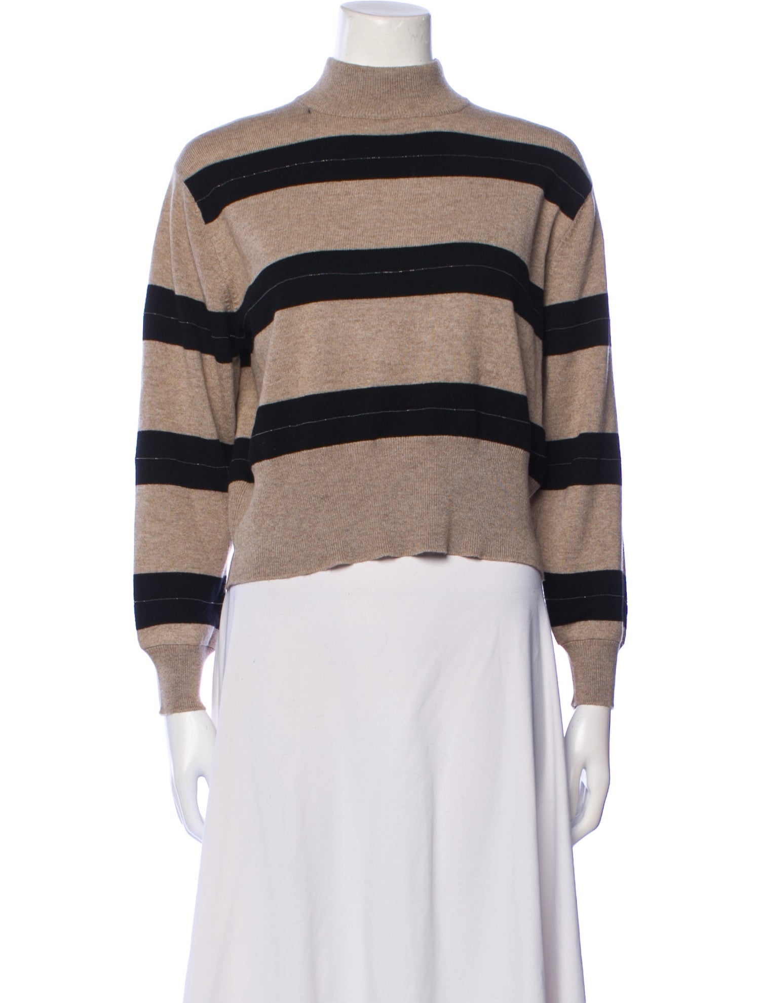 Brunello Cucinelli Virgin Wool Striped Sweater