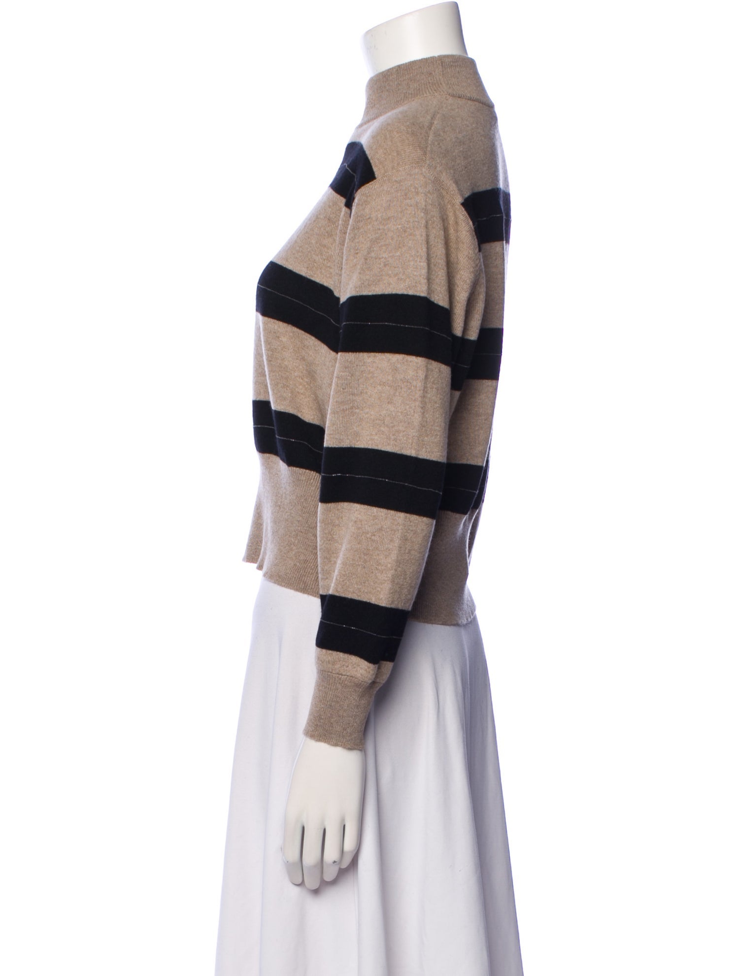 Brunello Cucinelli Virgin Wool Striped Sweater