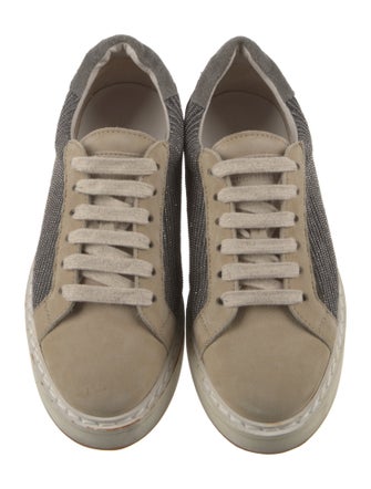 Brunello Cucinelli Monili Suede Sneakers