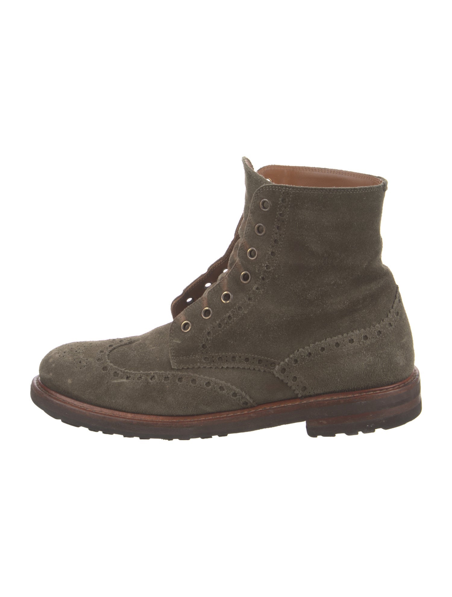 Brunello Cucinelli Suede Lace-Up Boots