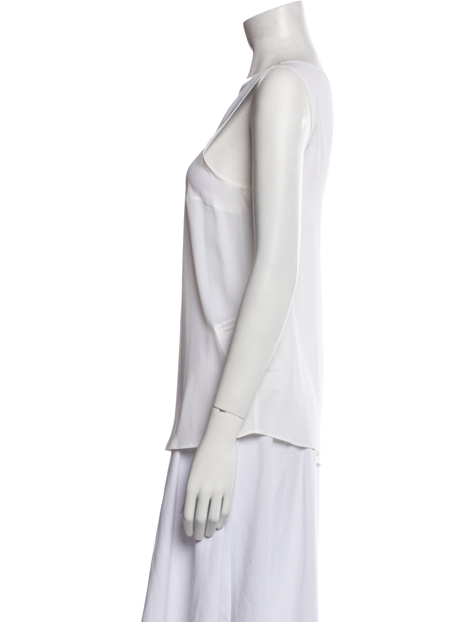 Brunello Cucinelli Bateau Neckline Sleeveless Top