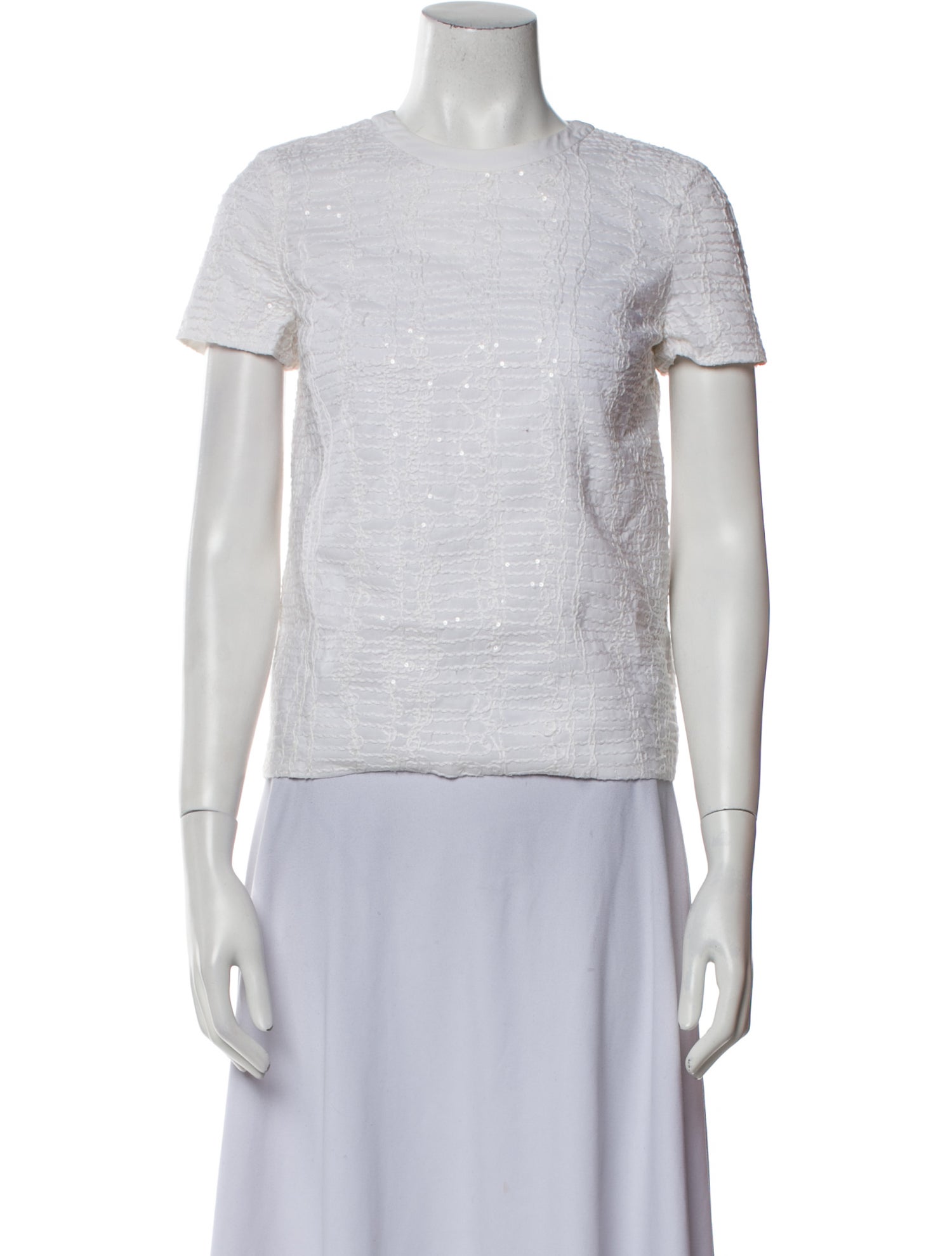 Brunello Cucinelli Crew Neck Short Sleeve Top