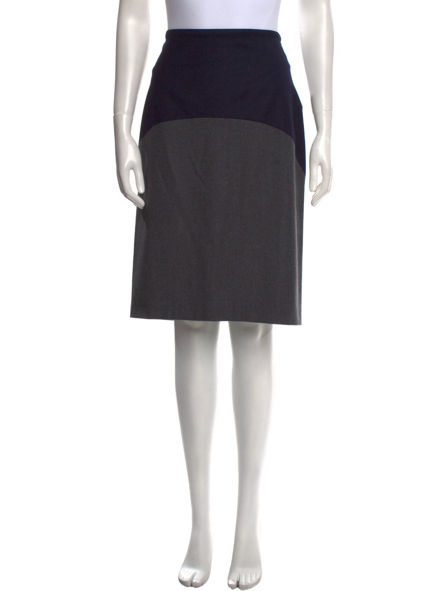 Brunello Cucinelli Virgin Wool Knee-Length Skirt
