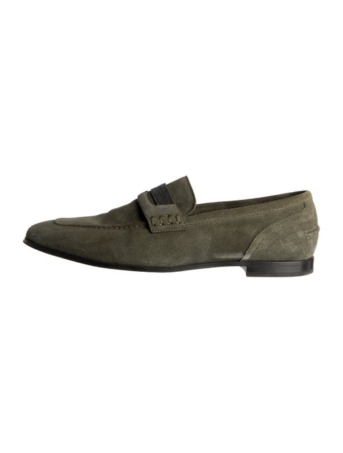 Brunello Cucinelli Monili Suede Loafers