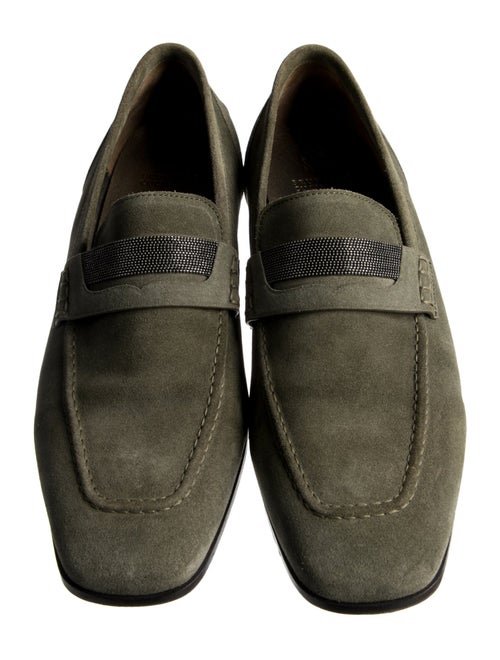 Brunello Cucinelli Monili Suede Loafers