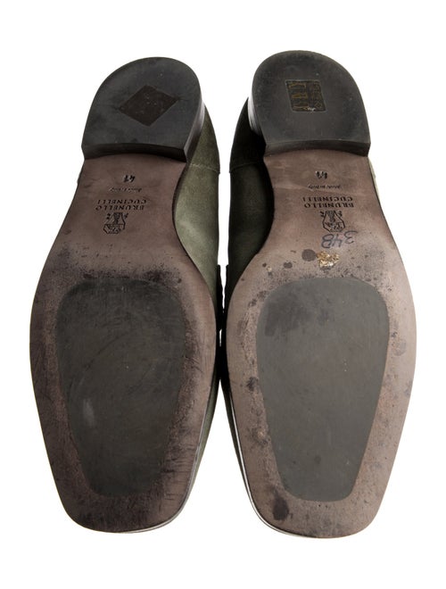 Brunello Cucinelli Monili Suede Loafers