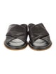 Brunello Cucinelli Leather Beaded Accents Slides