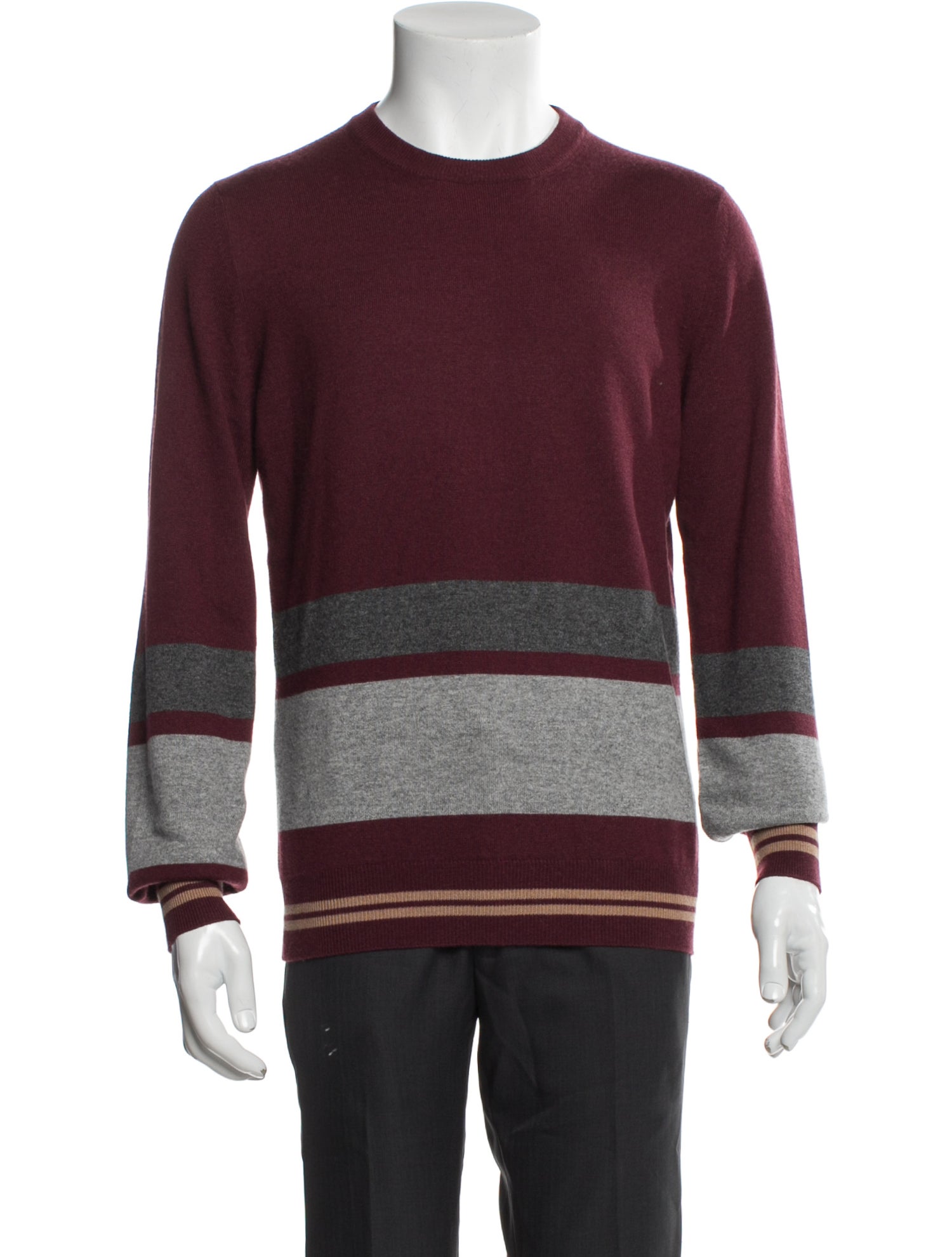 Brunello Cucinelli Cashmere Striped Pullover