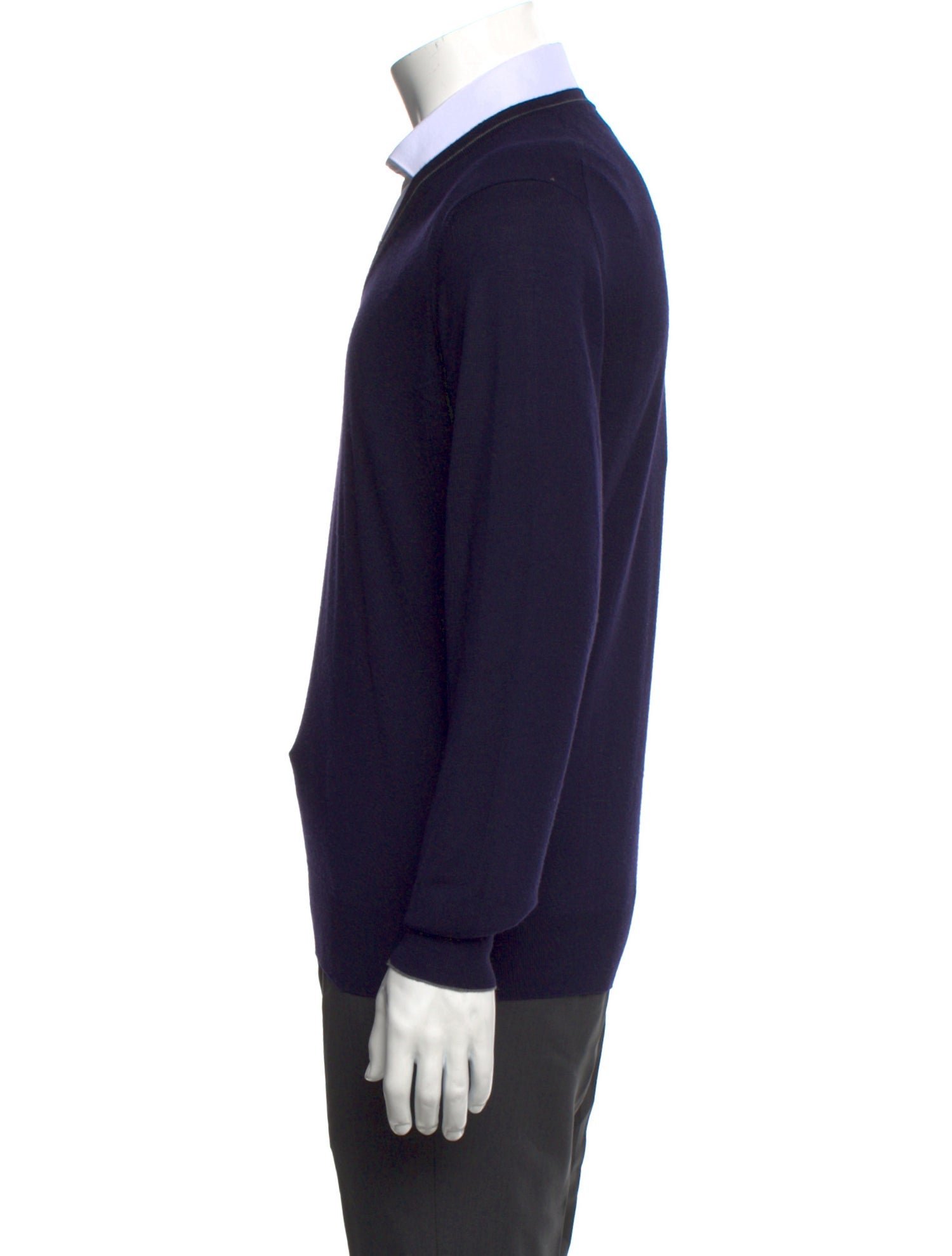 Brunello Cucinelli Virgin Wool V-Neck Pullover