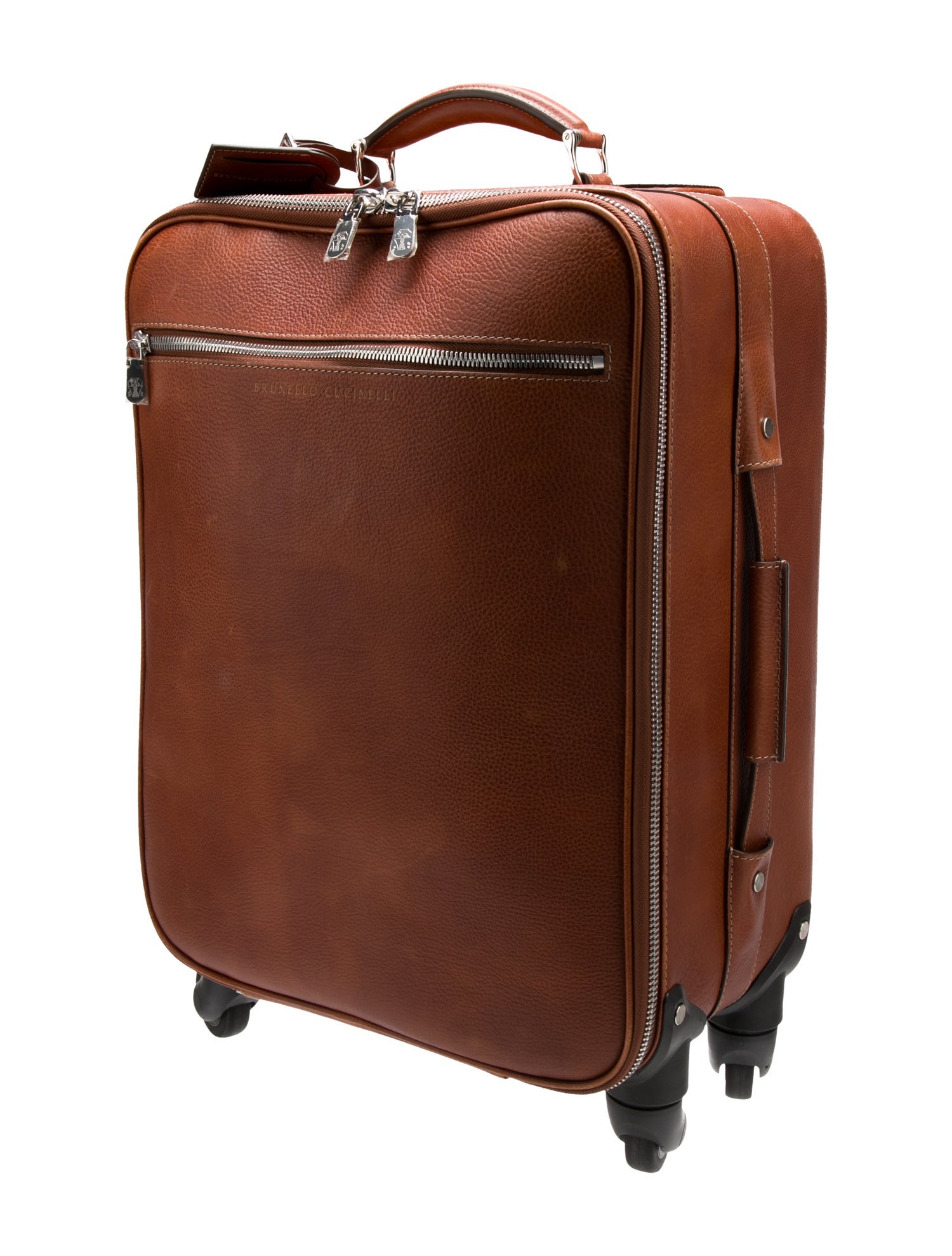 Brunello Cucinelli Grained Calfskin Suitcase