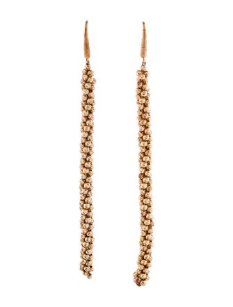 Brunello Cucinelli Twisted Bead Drop Earrings