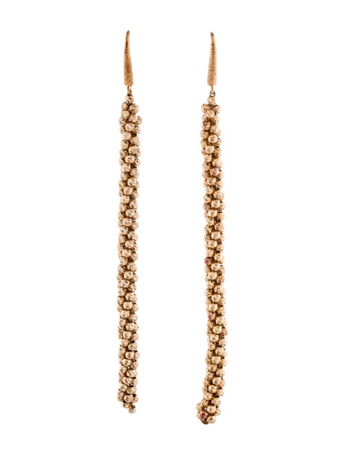 Brunello Cucinelli Twisted Bead Drop Earrings